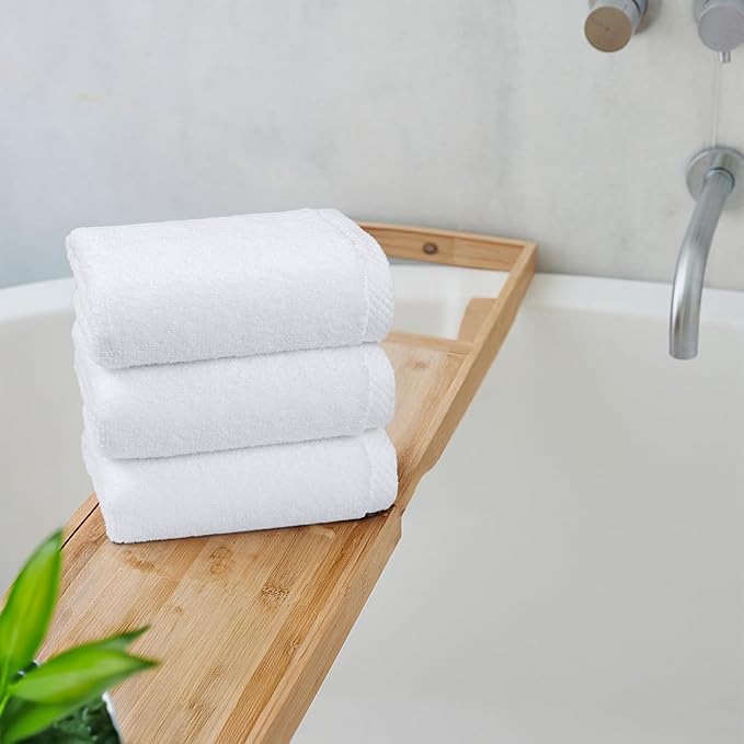 Amazon Basics 8-Pack Soft, Highly Absorbent, Quick-Dry Hand Towels, 100% Cotton - Image 7