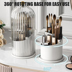 Concealed Toothbrush Holder, Rotating Bathroom Organizer Countertop, Toothbrush - Image 2