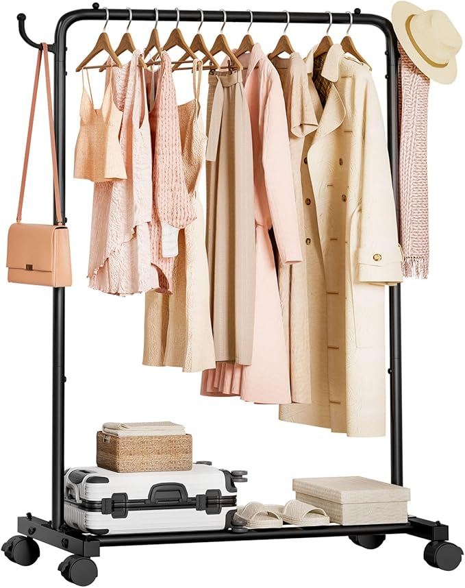 Homde Rolling Clothes Rack by Homde