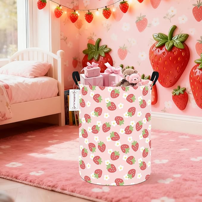 QUEENLALA Large Storage Basket, Laundry Hamper/Bathroom/Home Decor/Collapsible - Image 4