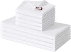 Homaxy 100% Cotton Kitchen Towels and Dishcloths Set by Homaxy