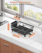 Dish Drying Rack for Kitchen Counter, Stainless Steel Drainer Anti Rust - Image 7