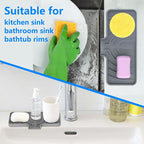 Sponge Holder for Kitchen Sink, Dish Sponge Holder & Soap Tray - Image 7
