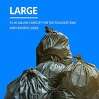 Reli. 55-60 Gallon Trash Bags Heavy Duty | 50 Bags | 50-60 Gallon | Large Black - Image 5