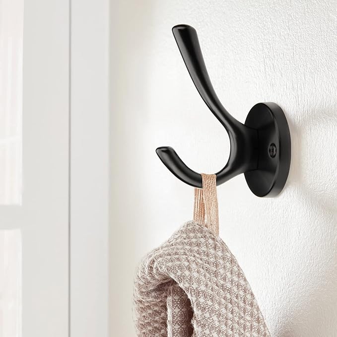 TUNNY 3 Pack Round Coat Towel Hooks - Image 3