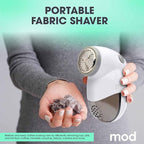 MOD 2 Pack Portable Fabric Shaver and Lint Remover, Reusable Pet Hair Remover - Image 2