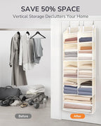 ULG Over the Door Organizer, 5-Tier Extra Large Hanging Storage - Image 7