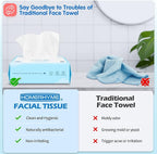 HOMERHYME Facial Towel, Bulk Disposable Biodegradable Ultra-Soft & Lint-Free - Image 4