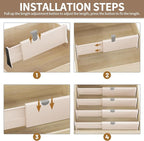 Drawer Dividers Organizer, Adjustable Separators 4" High Expandable from 11-17" - Image 5
