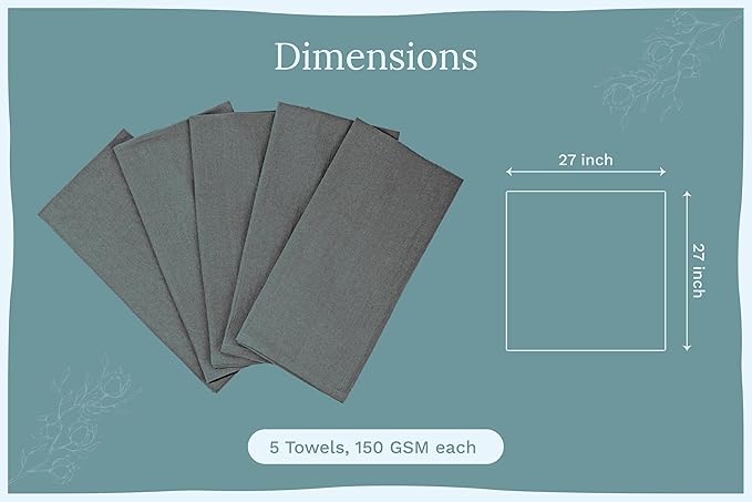Gray Flour Sack Tea Towels - Image 4