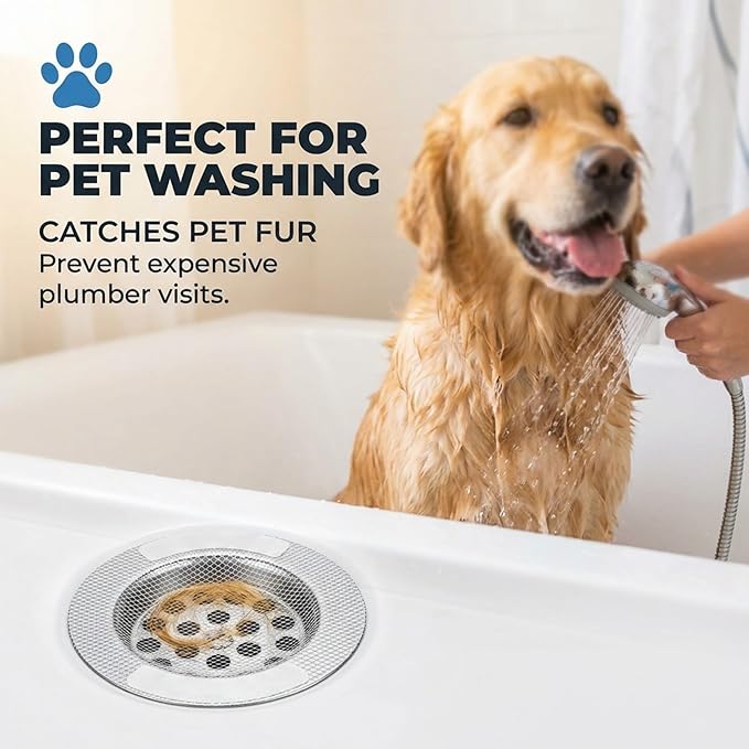 50 Pack Square Disposable Shower Drain Hair Catcher Stickers - Image 8