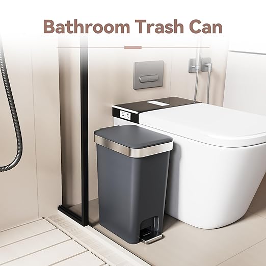 2Pack Small Bathroom Trash Can - Image 7