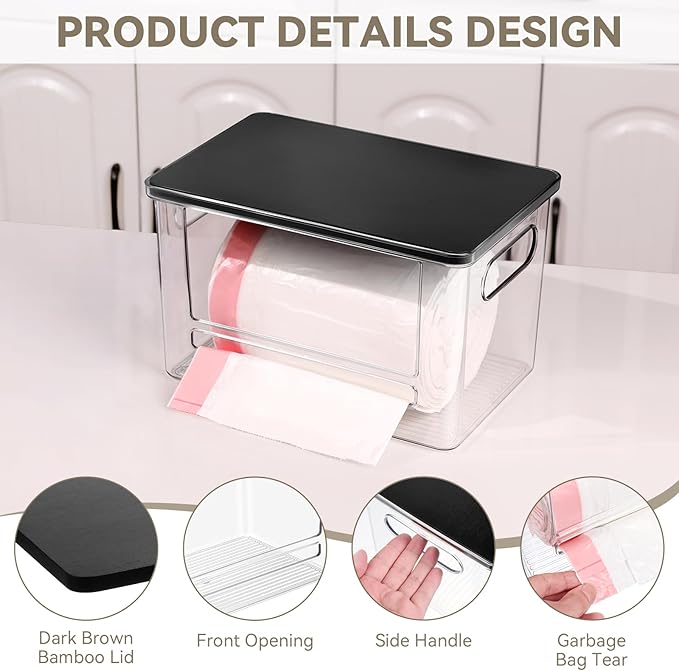 Trash Bag Dispenser, Trash Bag Holder Dispenser - Image 3