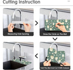 Kitchen Sink Splash Guard 2 PCS 30 Inch Sink Faucet Mat Splash Guard - Image 4