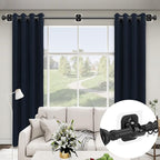 14PCS No Drill Curtain Rod Brackets No Drilling Self Adhesive Curtain Rod - Image 3