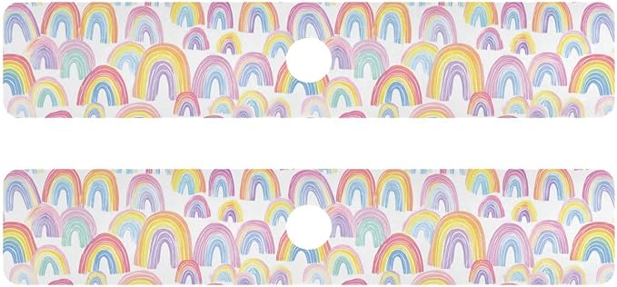 Kitchen Sink Splash Guard 2 PCS 30 Inch Sink Faucet Mat Splash Guard by Eyanle