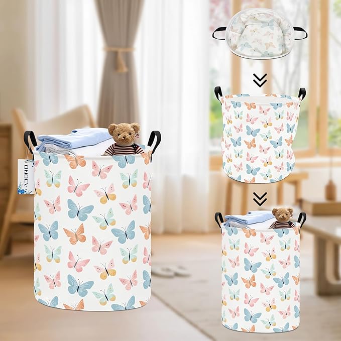 Round waterproof laundry basket, laundry Hampers - Image 5