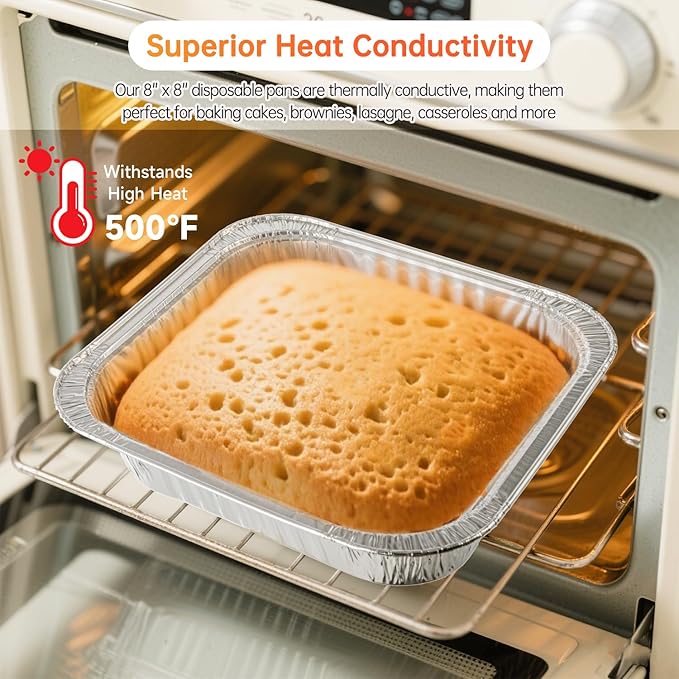 8x8 Aluminum Pans with Lids - Image 5