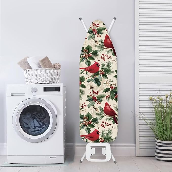 Christmas Birds Ironing Board Cover Cover Heat-Reflective Scorch Resistant Soft - Image 3