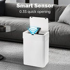 2 Pack Bathroom Trash Can with Lid - Image 3