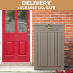55 Gallon Package Delivery Box for Outside,Weather Resistant UV Protection Resin Outdoor Storage Parcel Box for Porches, Front Door,Balconies,Garages - Image 6
