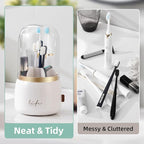 Toothbrush Holders for Bathrooms, Rotating 7 Slots Electric Toothbrush Holders - Image 7