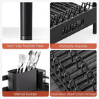 TOOLF Dish Drying Rack with Drainboard, Extendable Dish Rack - Image 5