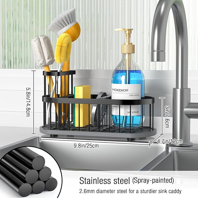 Kitchen Sink Caddy Organizer, Sponge Holder - Image 5