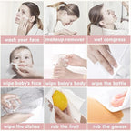 Disposable Face Towel Dry Wipes, 100% Cotton Facial Tissue, Lint Free Facial - Image 5