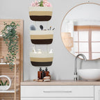 TeoKJ Over the Door Hanging Baskets, 3-Tier Woven Cotton Storage Organizer Bag - Image 6
