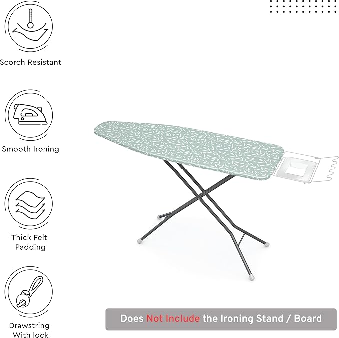 Encasa XO Ironing Board Cover and Pad 42"x14" - Image 3