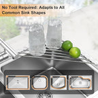 Sink Caddy Sponge Holder for Kitchen Sink, Small Dish Drainer for Kitchen - Image 3