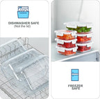 KOMUEE 10 Pack Glass Food Storage Containers, Meal Prep Containers - Image 3