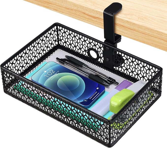 ROSYLINE Drawer Under Desk Storage Organizer, Clamp on Desk Drawer, Under Desk by ROSYLINE