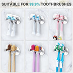 Electric Toothbrush Head Holder, Toothbrush Holders Wall Mounted, Adhesive - Image 8