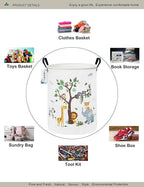 Round waterproof laundry basket, foldable storage basket, laundry Hampers - Image 3
