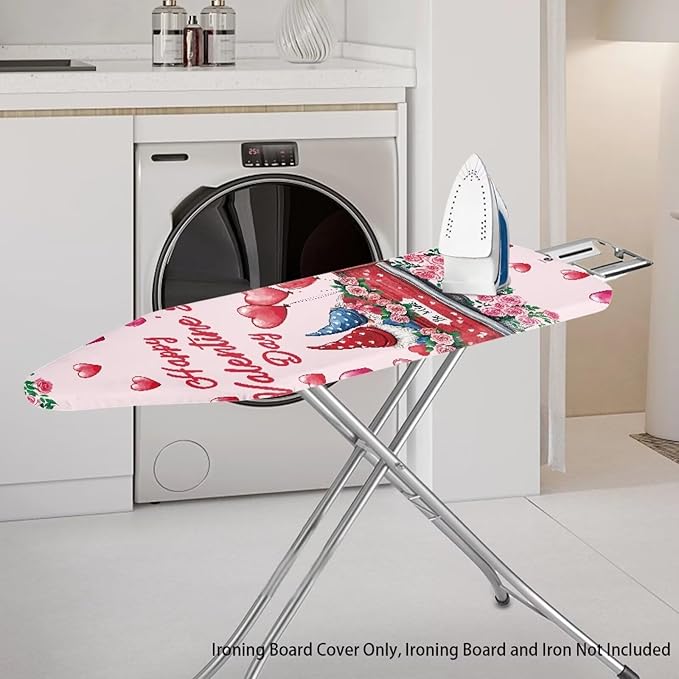Gnome Ironing Board Cover Love Heart Standard Size 15 x 54 Stain Resistant - Image 2