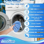 8 Pack Reusable Microfiber Mop Pads Compatible - Image 5