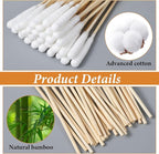 100 PCS Long Cotton Swabs for Dog Ears, 6-Inch Large Cotton Ear Swabs for - Image 3