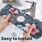 Women Girls Flower Kitchen sink faucet pad, strong water absorption, anti slip - Image 6