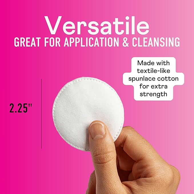 Swisspers Premium Cotton Rounds, Dual Sided Pads - Image 7