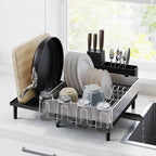 SONGMICS Large Dish Drying Rack, Expandable Dish Dryer by SONGMICSbySONGMICSHOME