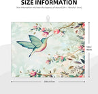 Hummingbird Flowers Dish Drying Mat 18x24 Inch, Microfiber Absorbent Fast Dry - Image 2