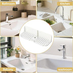 Silicone Kitchen Countertop & Sink Splash Guard, Silicone Sink Faucet Drying Mat - Image 6