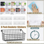 Sonyabecca 6 Pack Hanging Wall Basket - Image 3