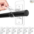 Antimbee 6-Pack No Drill Needed Curtain Rod Holders, Self Adhesive Rod Brackets by Antimbee