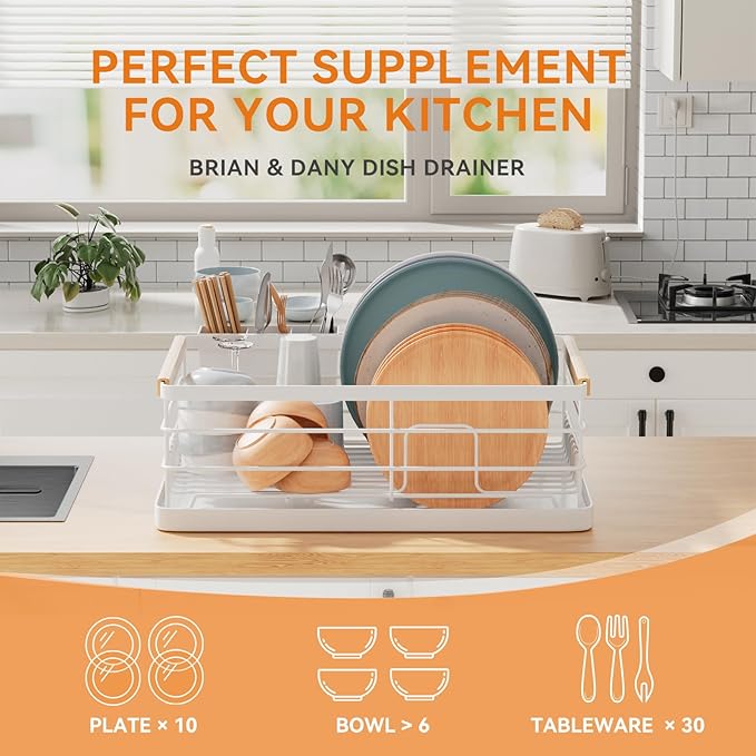 BRIAN & DANY Dish Drying Rack, Dish Racks - Image 3