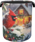 Red Cardinal Cottage Foldable Laundry Hamper by Gearsly