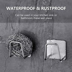 ESINAM 2Pcs Sponge Holders for Kitchen Sink, Strong Adhesive Small Sponge Holder - Image 4