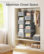 Pipishell Hanging Closet Organizer 6-Shelf, Hanging Shelves - Image 5